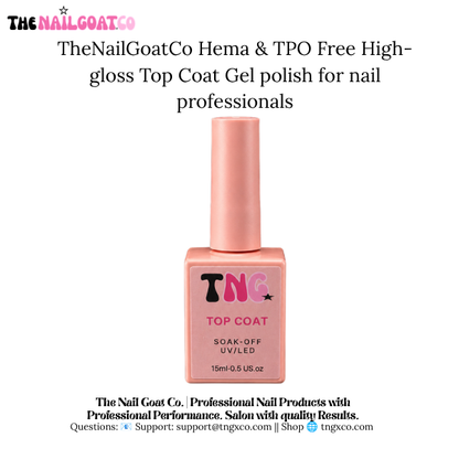 HEMA/TPO-Free High-Gloss Top Coat Gel for Nail Professionals