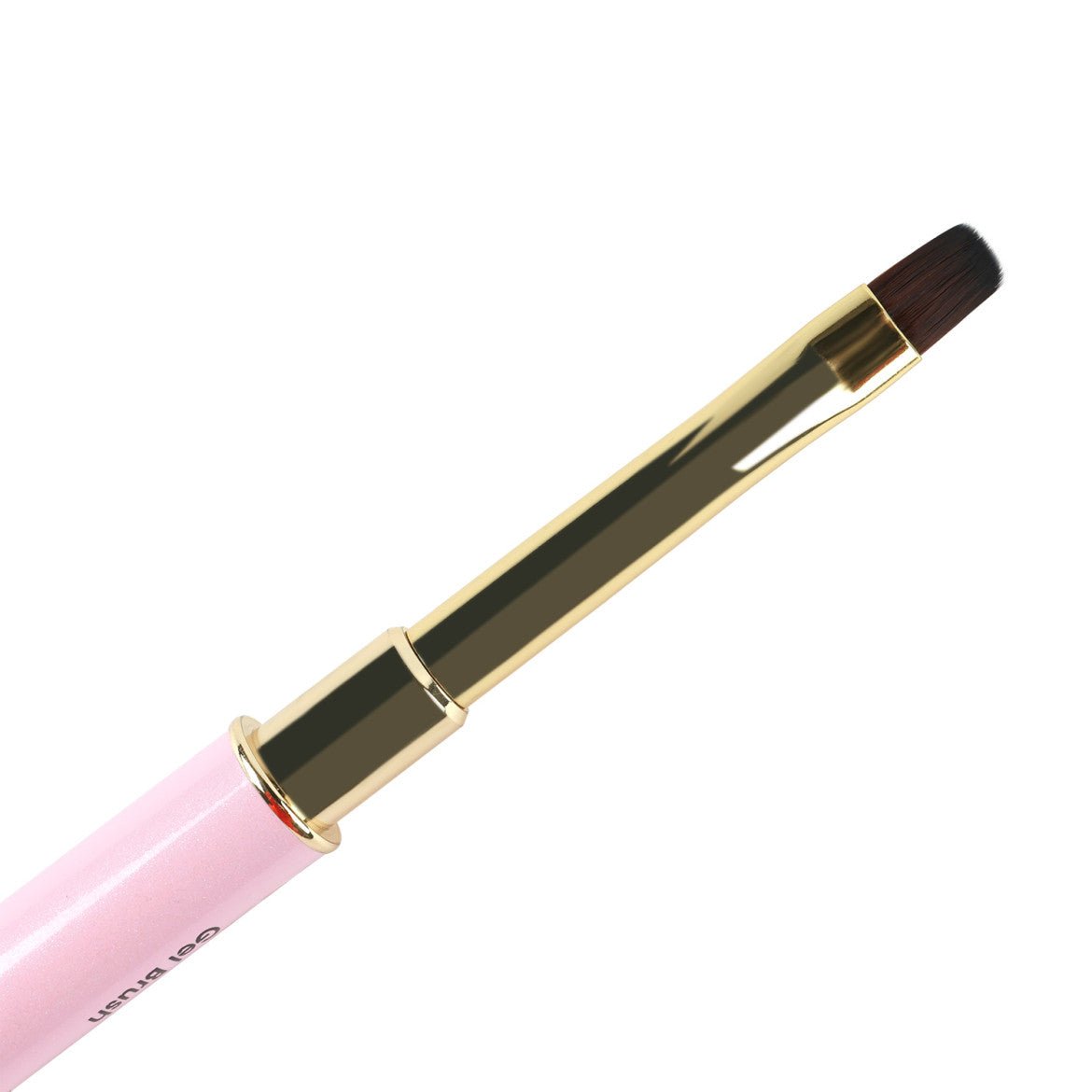 BUILDER GEL Application Square Dual Brush and Liner (PINK) #14