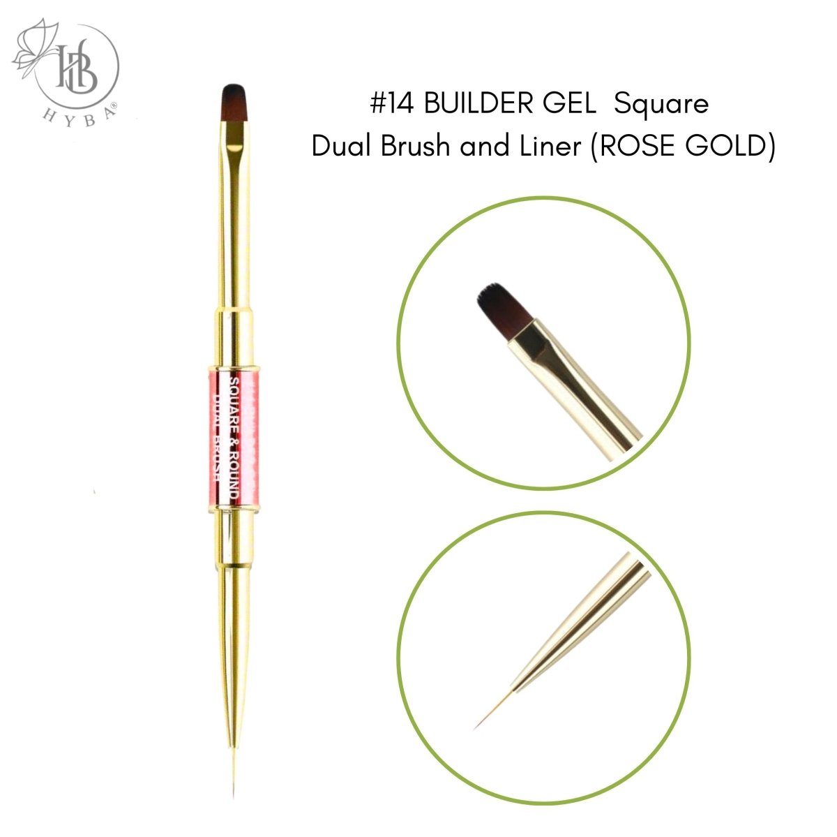 #14 (ROSE GOLD) BUILDER GEL - Dual Brushes