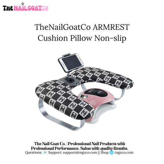 TheNailGoatCo U-Shaped Armrest + Phone Holder | Black CC