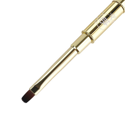 BUILDER GEL- Square Dual Brush and Liner (GOLD) #16