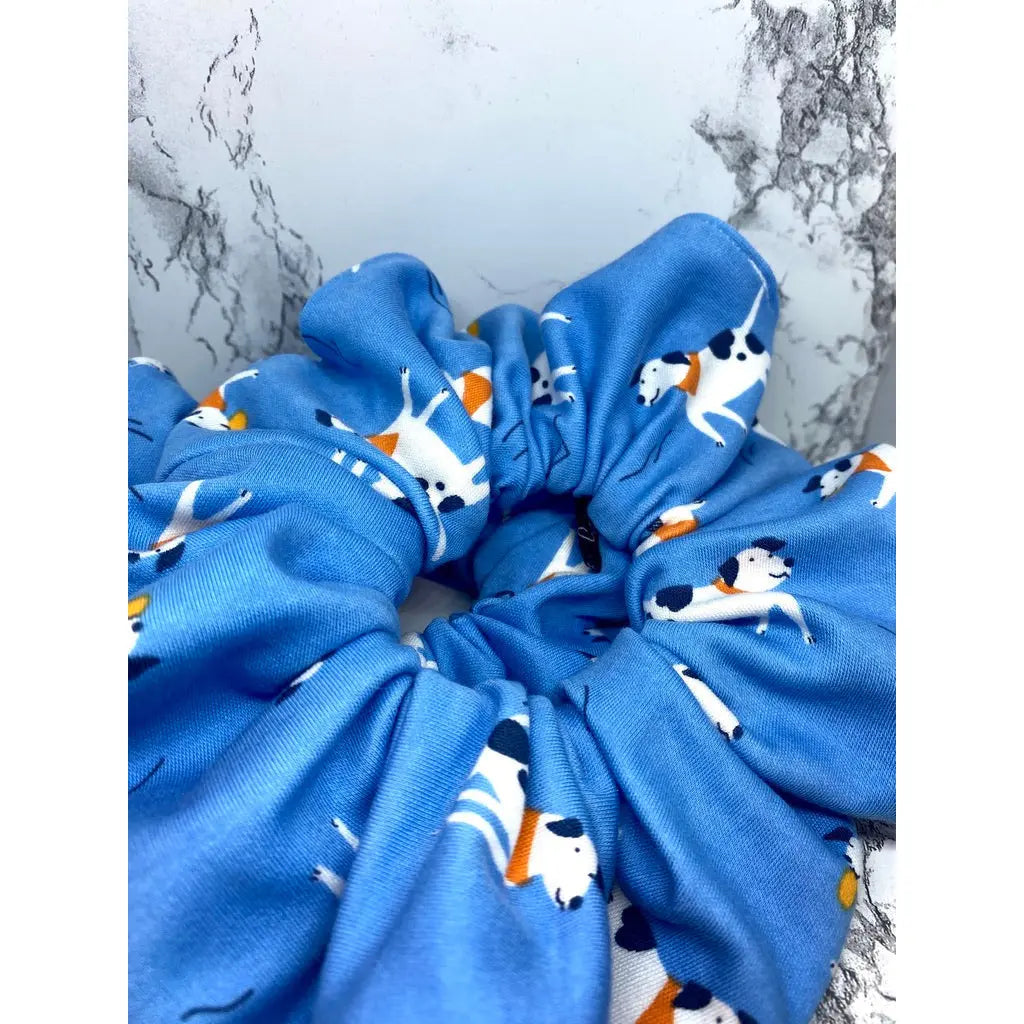 Blue Dogs Scrunchie