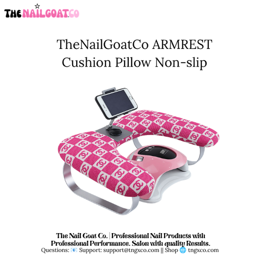 TheNailGoatCo U-Shaped Armrest + Phone Holder | Pink CC