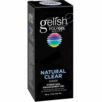 GELISH POLYGEL NATURAL CLEAR 60g-2oz.