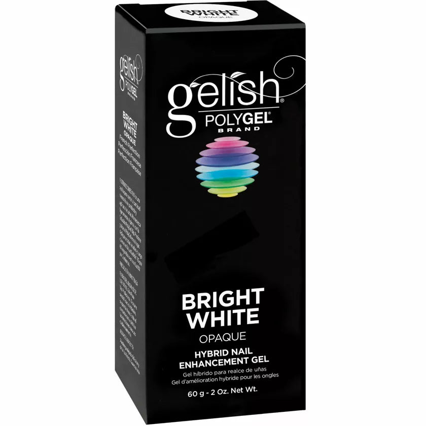 GELISH POLYGEL BRIGHT WHITE 60g-2oz.