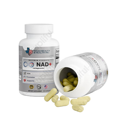 NAD+ Supplement – Cellular Energy & Daily Wellness Support | With Resveratrol & Quercetin | Made in USA
