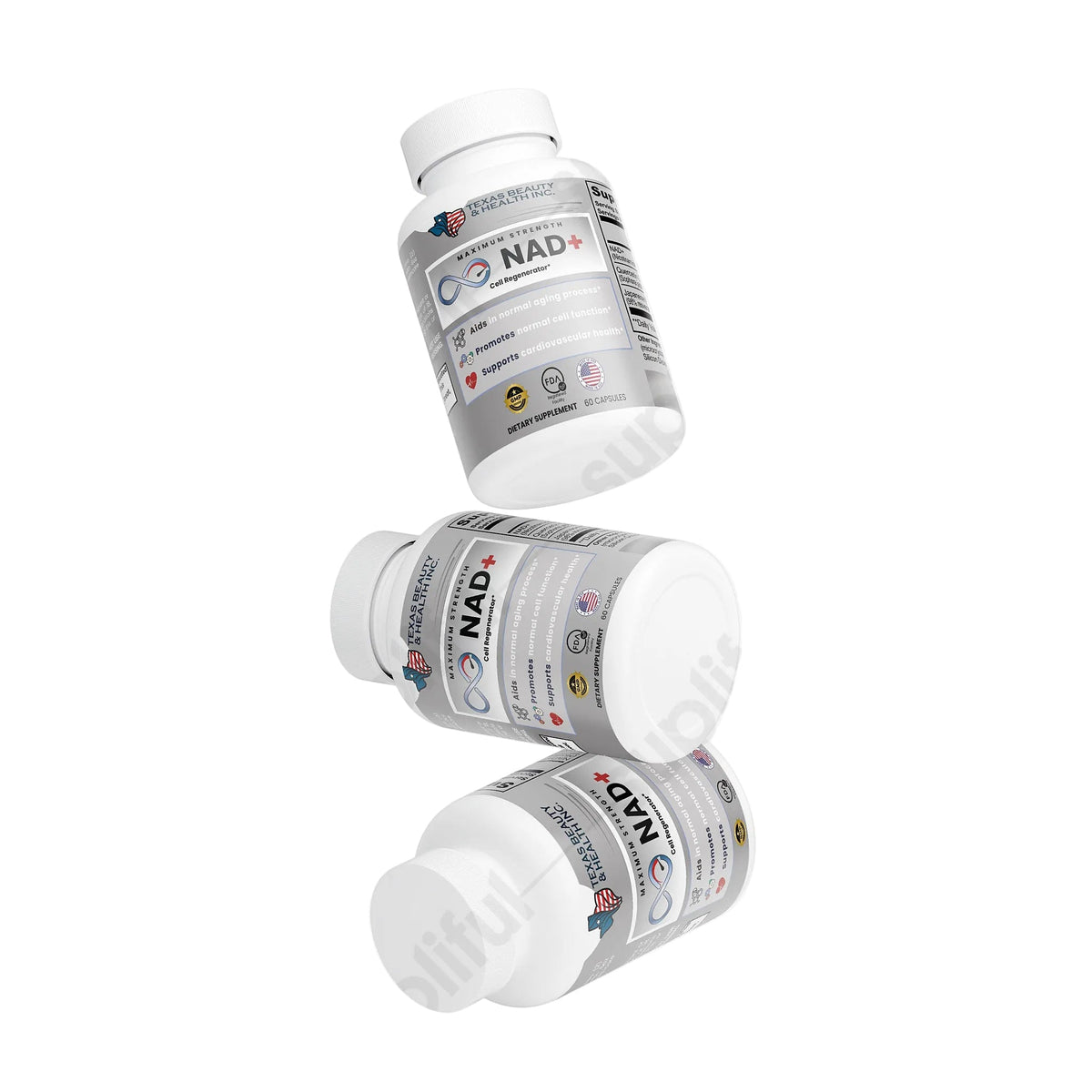 NAD+ Supplement – Cellular Energy & Daily Wellness Support | With Resveratrol & Quercetin | Made in USA