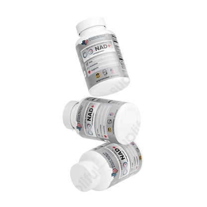 NAD+ Supplement – Cellular Energy & Daily Wellness Support | With Resveratrol & Quercetin | Made in USA