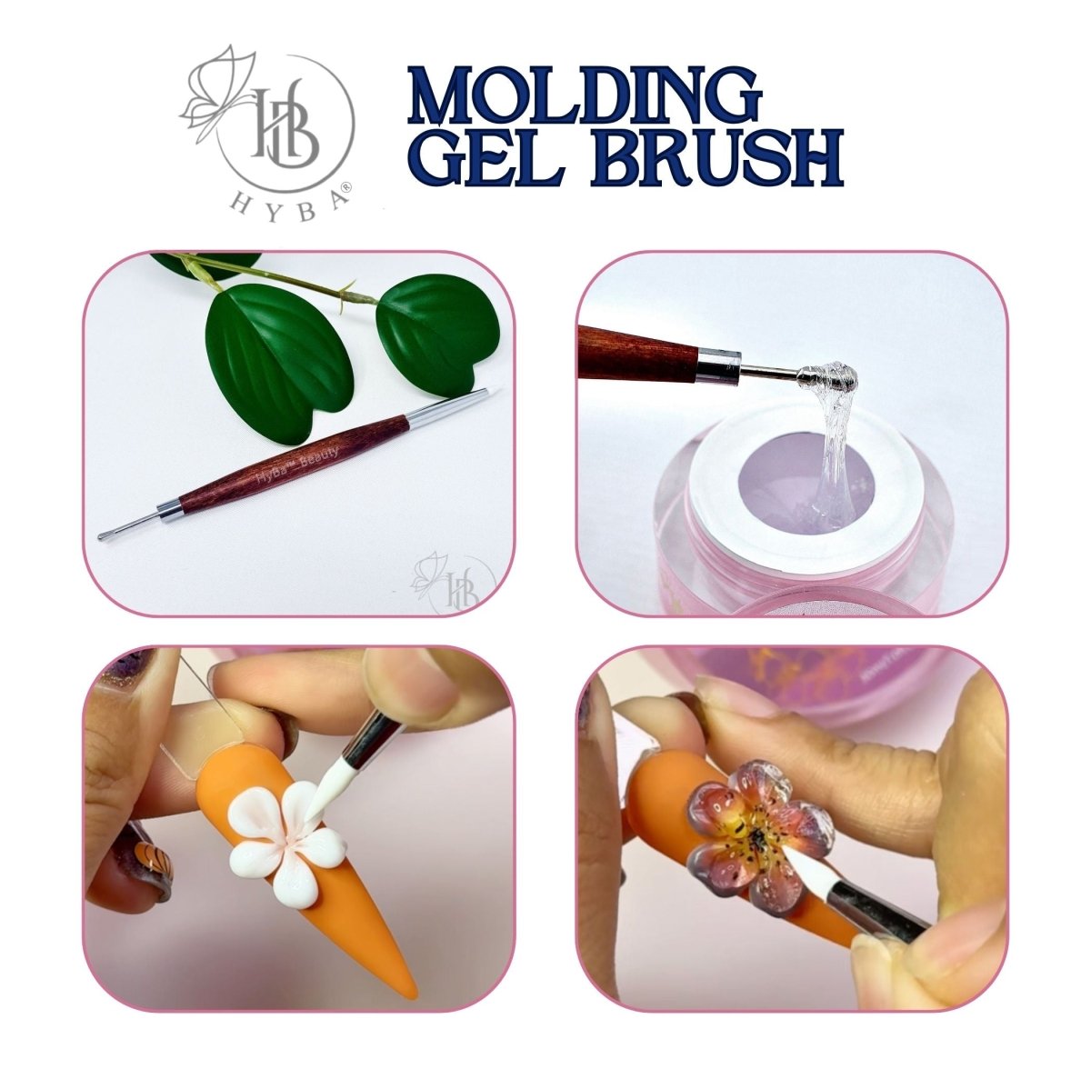 Molding Gel Dual Brush with Round Metal Tip #18