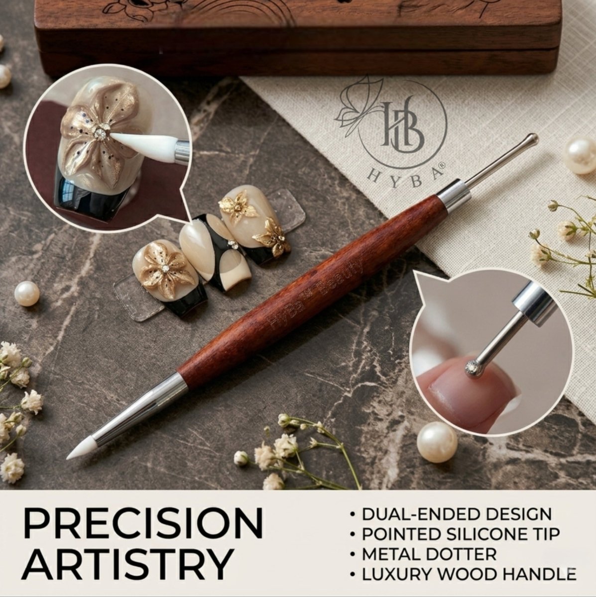 Molding Gel Dual Brush with Round Metal Tip #18