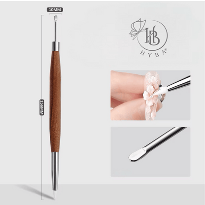 Molding Gel Dual Brush + Scoop Metal Tip (BROWN) #18AA