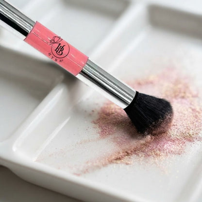 #19 Silicone Ombré Blending Applicator Dual Brush (PINK)