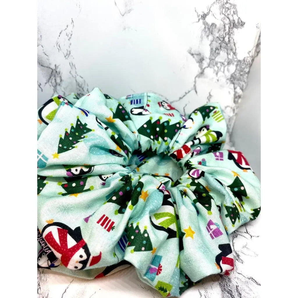 Penguin Winter Scrunchie