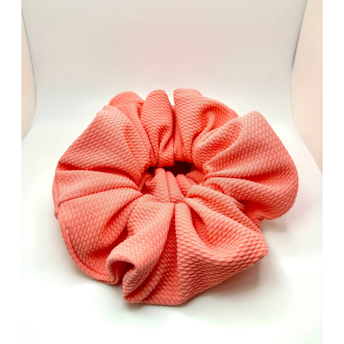 Coral Summer Bullet Scrunchie