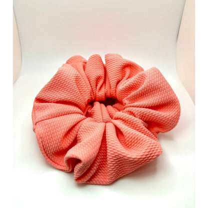 Coral Summer Bullet Scrunchie