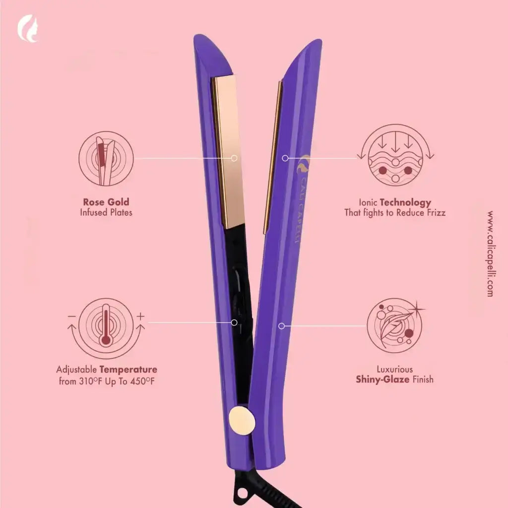 Titanium Hair Straightener Pro-Series 1″ Purple