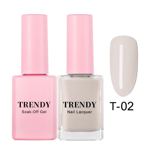 T-02 EGGSHELL | TRENDY DUO GEL & LACQUER