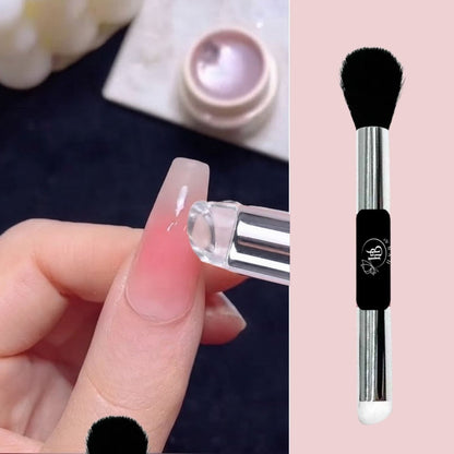 #20 Silicone Ombré Blending Applicator Dual Brush (BLACK)