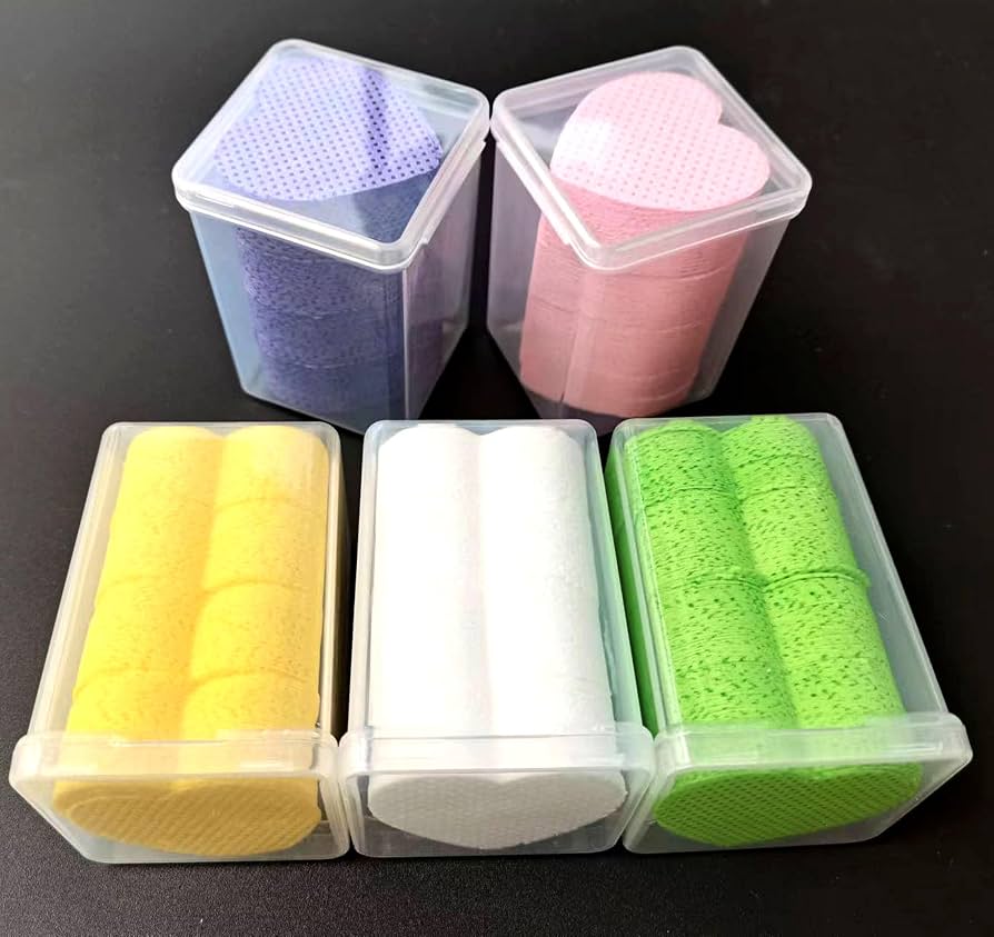 TheNailGoatCo 1000PC Heart-Shaped Lint-Free Nail Wipes for Nail Professionals