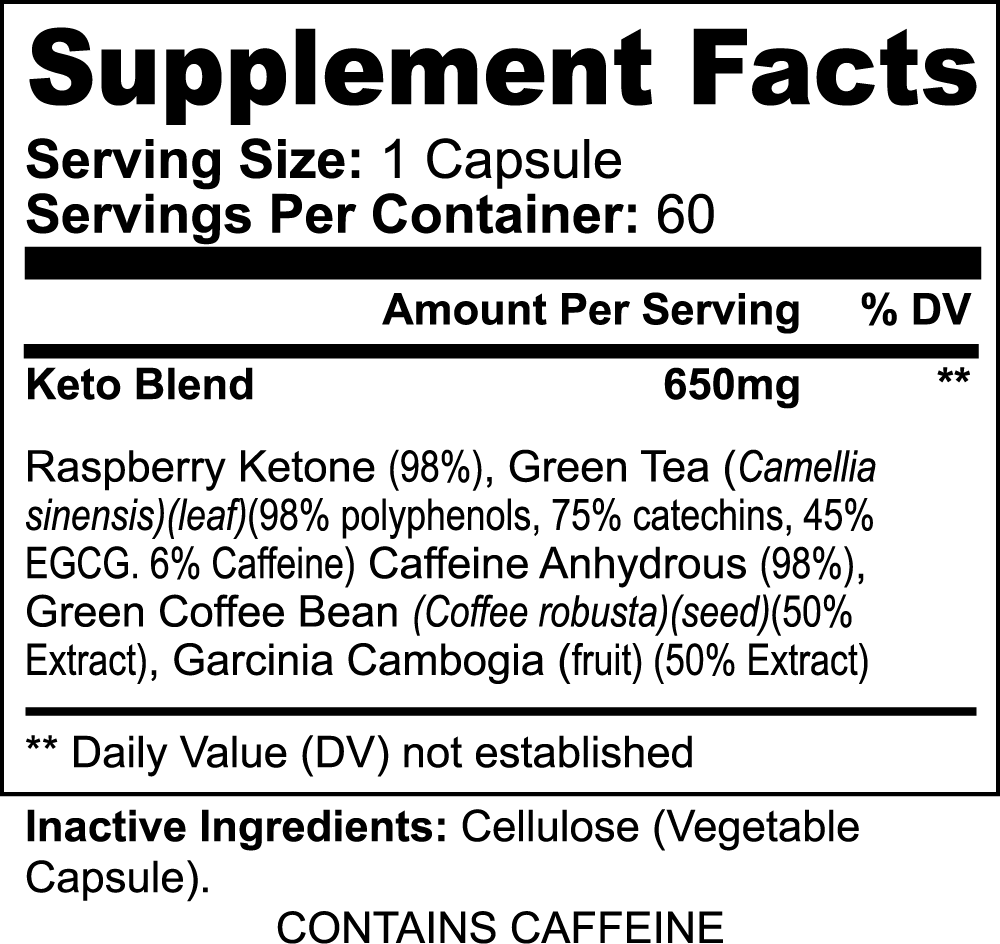 Metabolism & Energy Support Capsules with Green Tea & Caffeine | Daily Wellness Formula | Made in USA