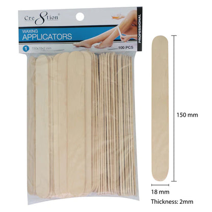 CRE8TION DISPOSABLE APPLICATORS 150x18x2mm (100PCS/PACK)