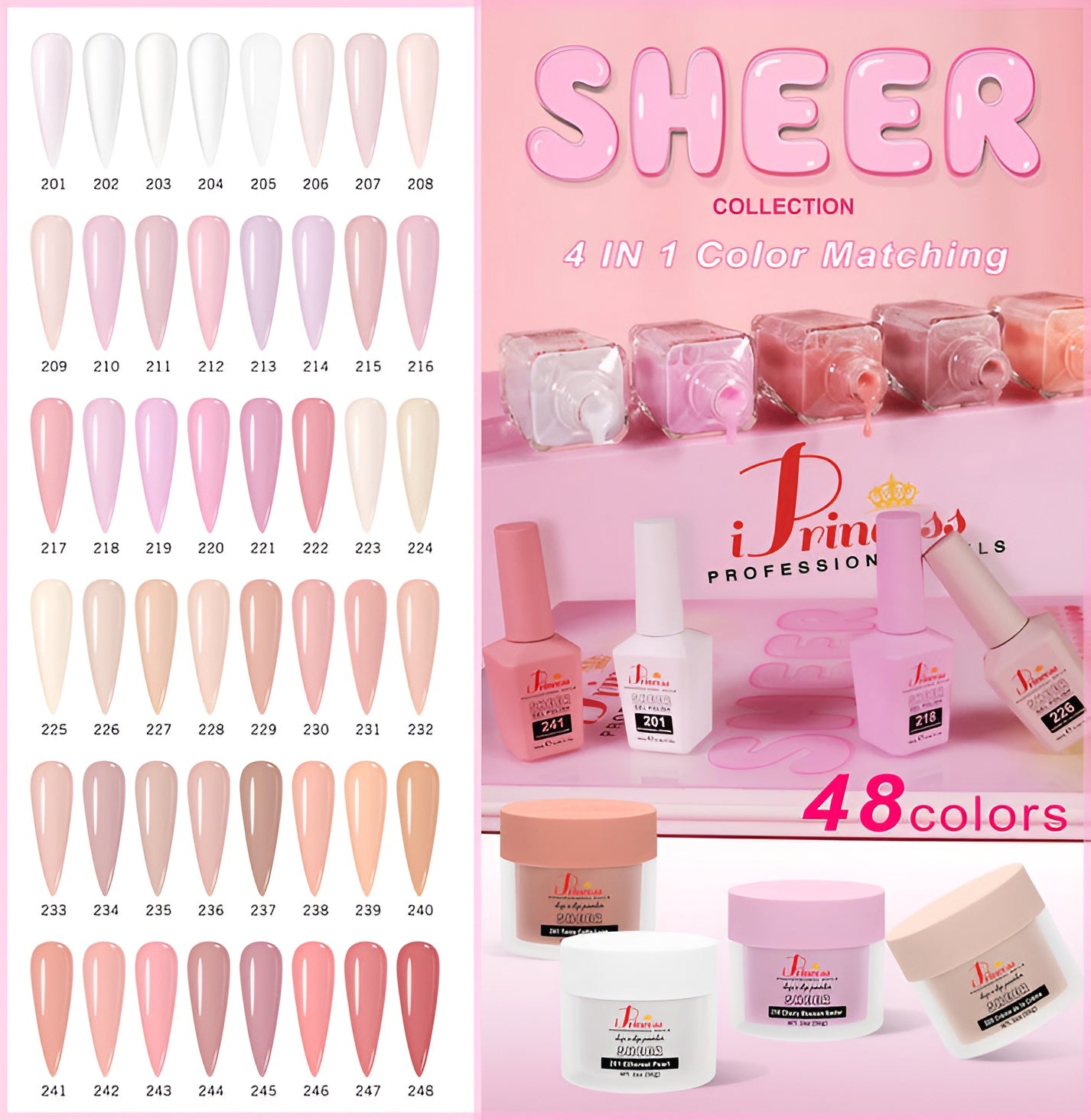 IPRINCESS SHEER NUDE COLLECTION - 48 COLORS