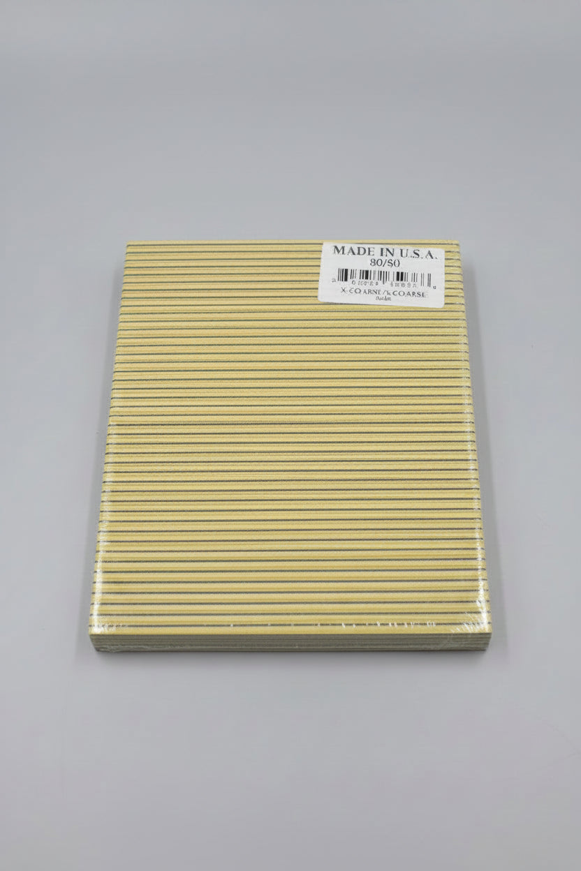 PREMIUM JUMBO NAIL FILE - BROWN 80/80 (50PCS/PACK)