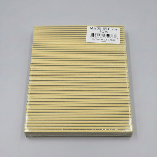 PREMIUM JUMBO NAIL FILE - BROWN 80/80 (50PCS/PACK)