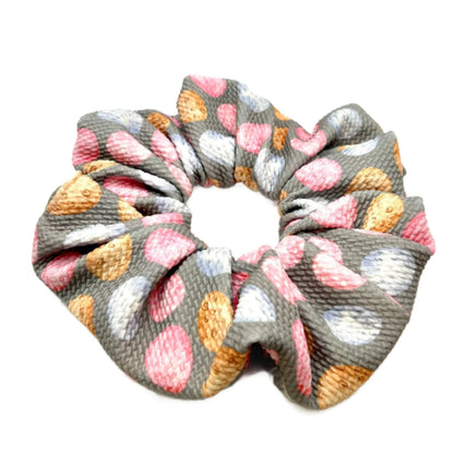 Grey Easter Egg Bullet Scrunchie