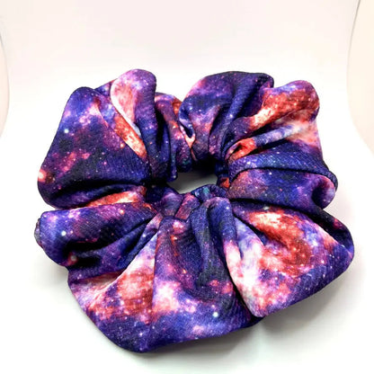 Purple Galaxy Bullet Scrunchie
