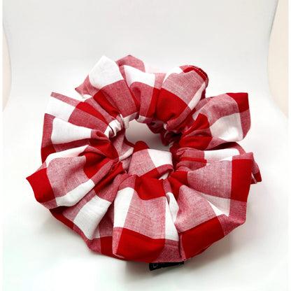 Red Plaid 4th of July Scrunchie