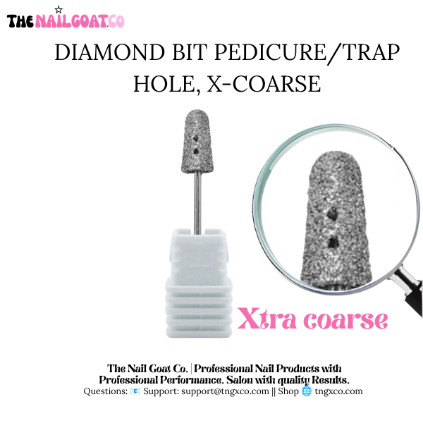 TheNailGoatCo Diamond Bit Pedicure Trap Hole – X-Coarse