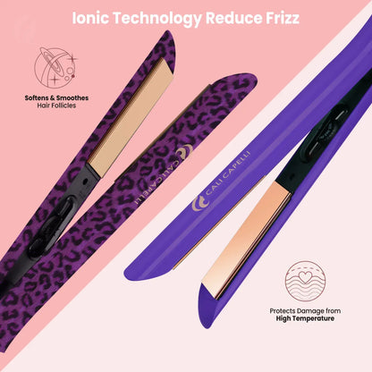 Titanium Hair Straightener Pro-Series 1″ Leopard