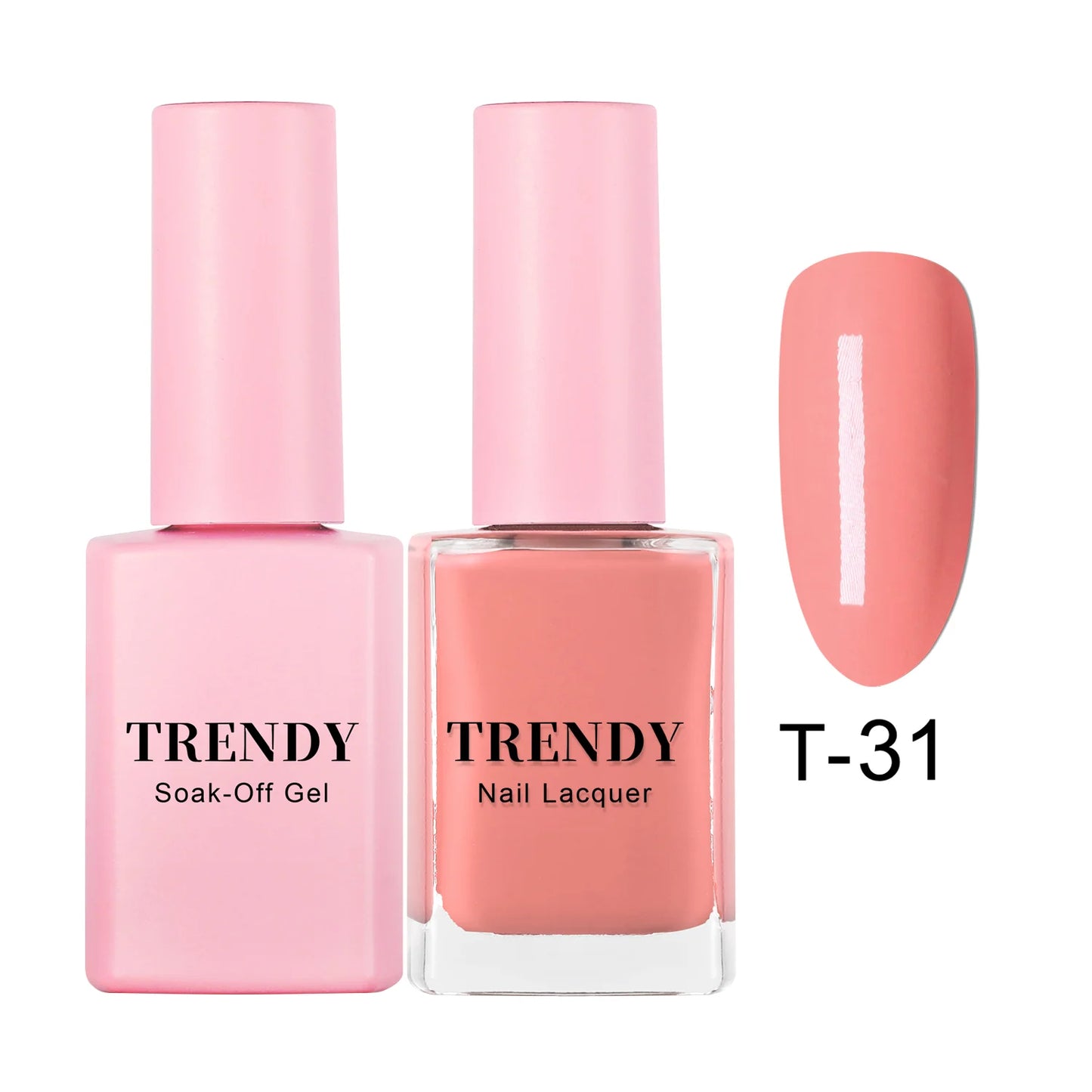 T-31 NUDE BEIGE | TRENDY DUO GEL & LACQUER