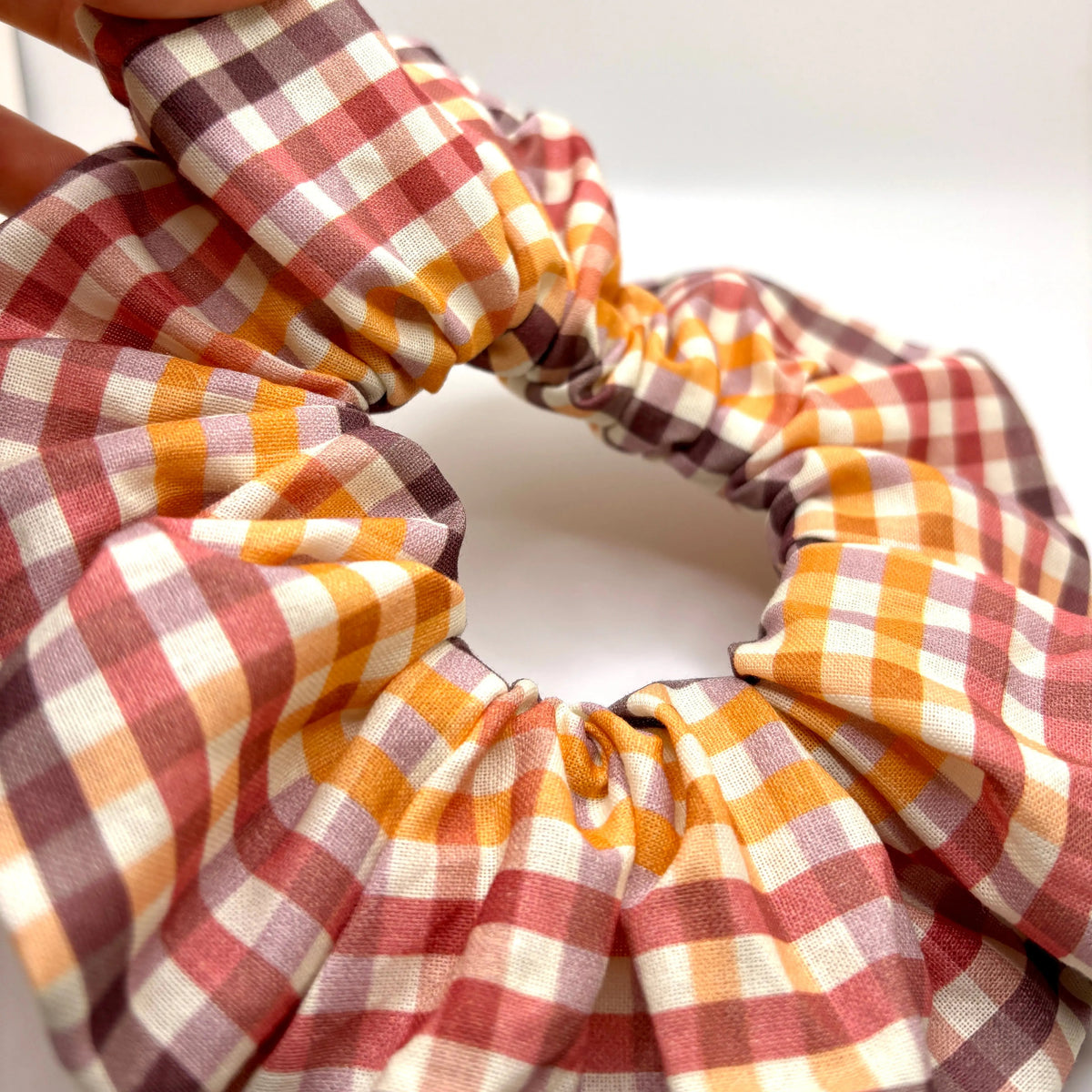 Harvest Plaid Scrunchie