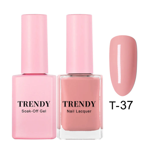T-37 RICH NUDE | TRENDY DUO GEL & LACQUER