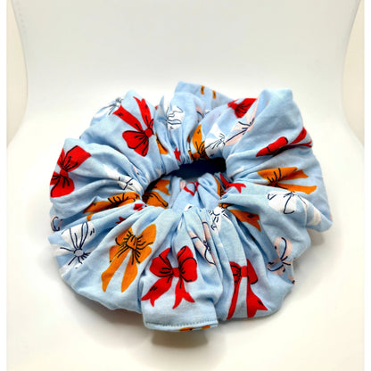 Blue Bow Scrunchie