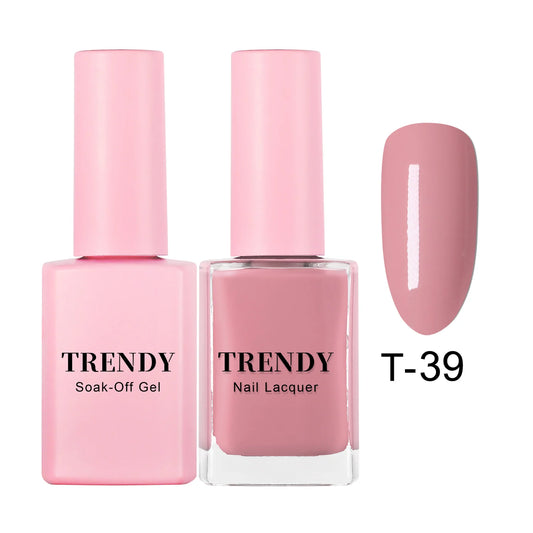 T-39 EMBER NUDE | TRENDY DUO GEL & LACQUER