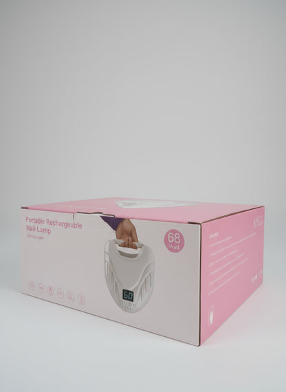 PORTABLE RECHARGEABLE NAIL LAMP UV/LED 68W