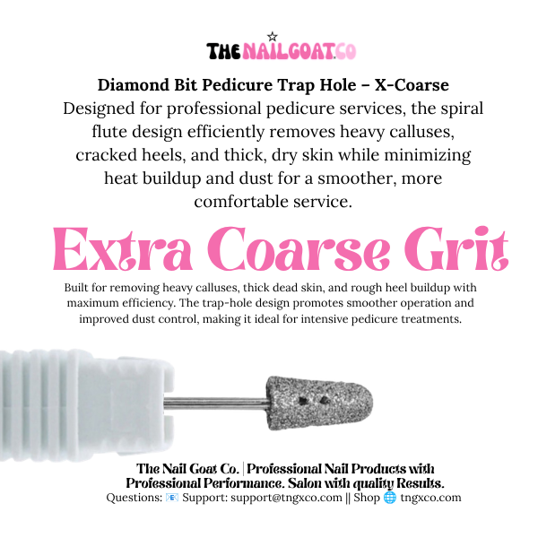 TheNailGoatCo Diamond Bit Pedicure Trap Hole – X-Coarse