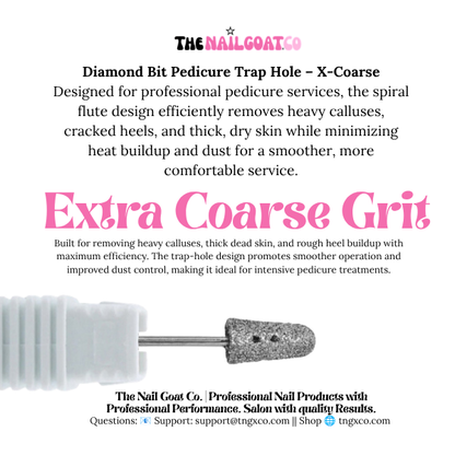 TheNailGoatCo Diamond Bit Pedicure Trap Hole – X-Coarse