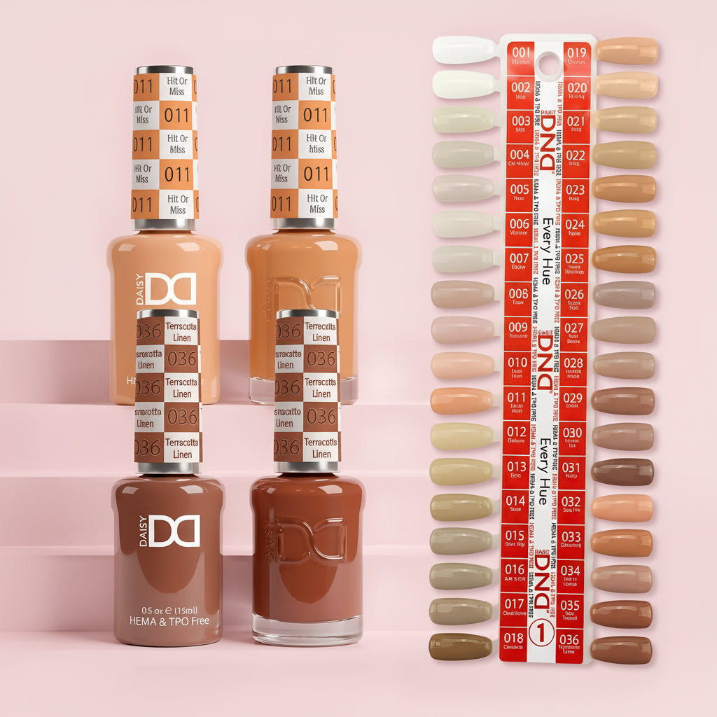 DND DUO HEMA & TPO FREE EVERY HUE - 36 COLORS TRAY NO.1