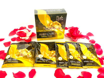 POSH HURRICANE 5-IN-1 BUBBLE & FIZZING - INFINITY GOLD