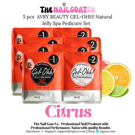 AVRY BEAUTY GEL-OHH! Natural Jelly Spa Pedicure Set (5 Pack) CITURS