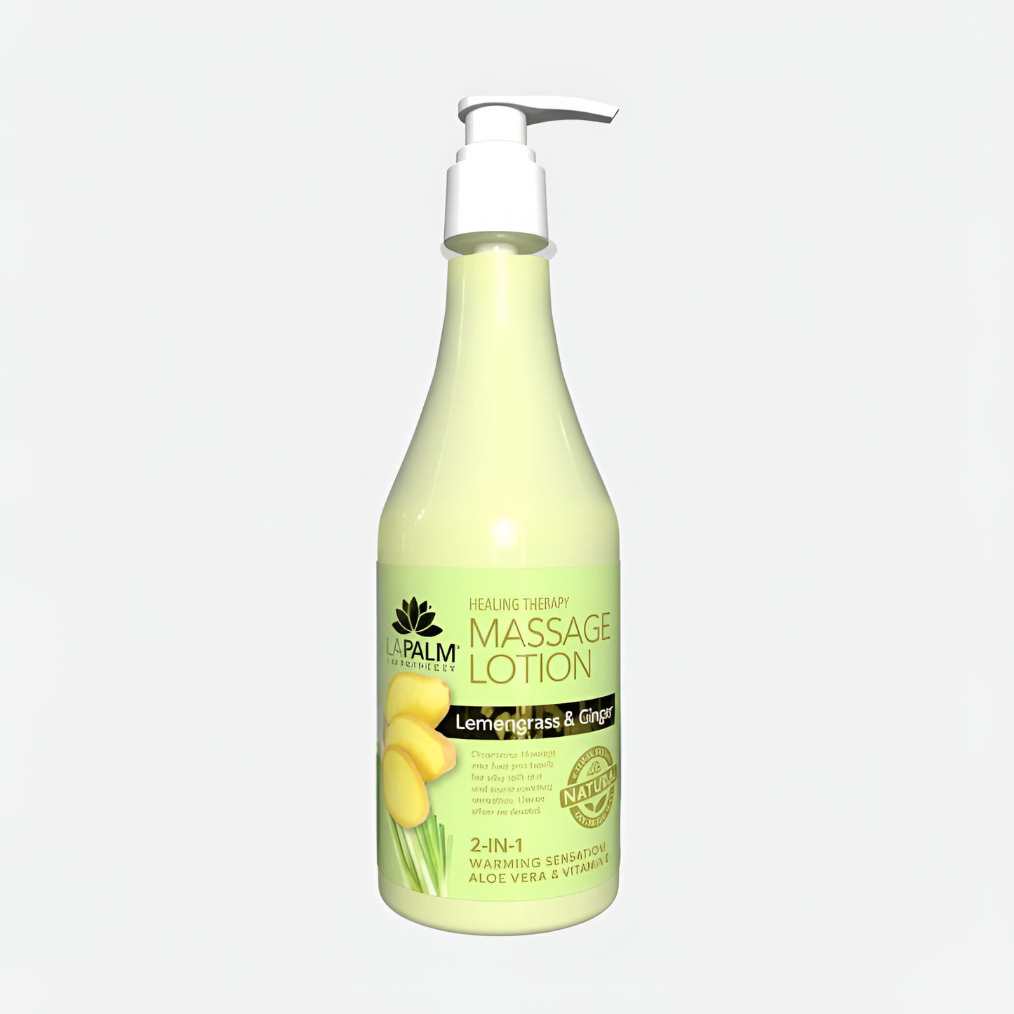 LAPALM COLLAGEN MASSAGE LOTION 8OZ. - LEMONGRASS & GINGER