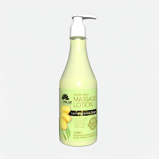 LAPALM COLLAGEN MASSAGE LOTION 8OZ. - LEMONGRASS & GINGER