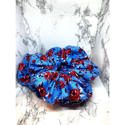 Floral 4th of July Scrunchie