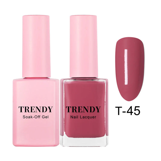 T-45 OPERA RED | TRENDY DUO GEL & LACQUER
