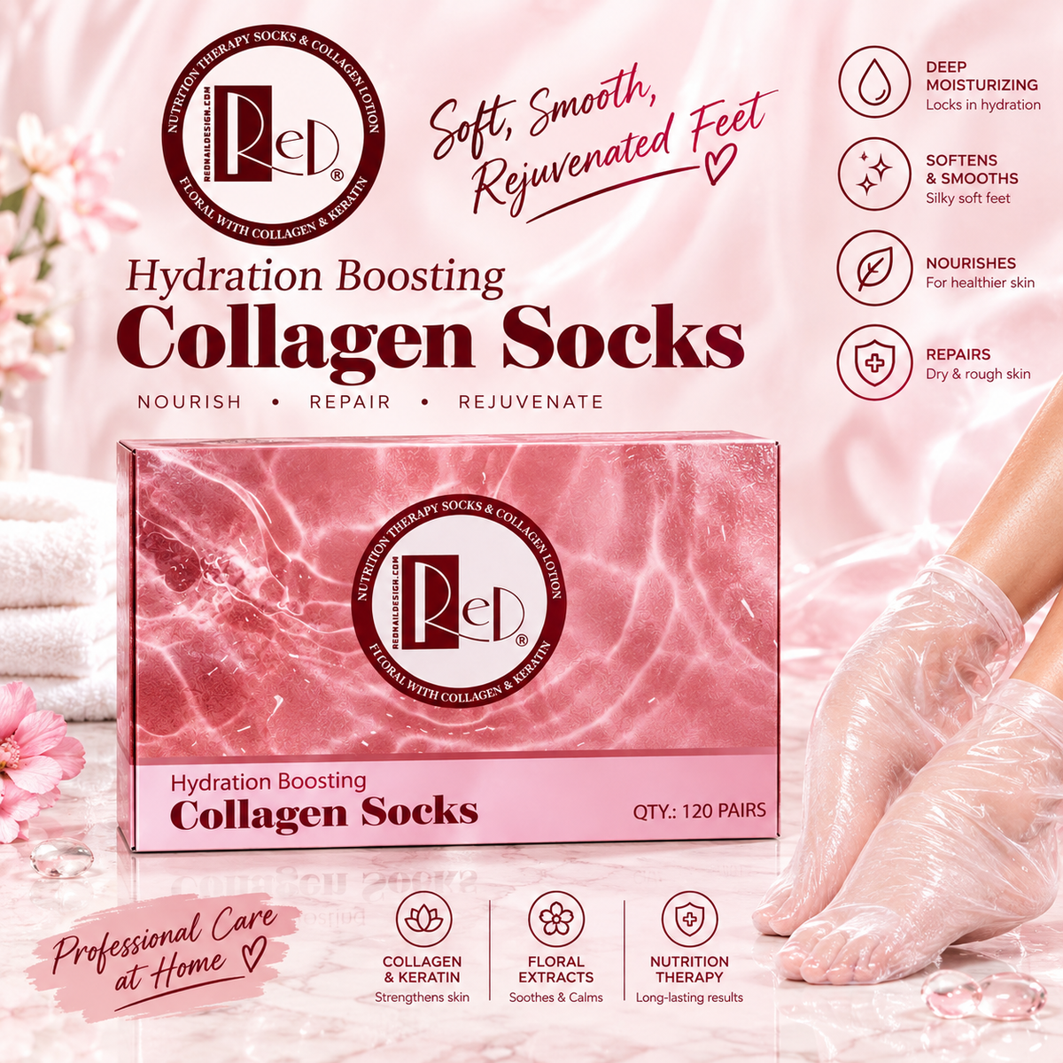 COLLAGEN SOCKS HYDRATION BOOSTING