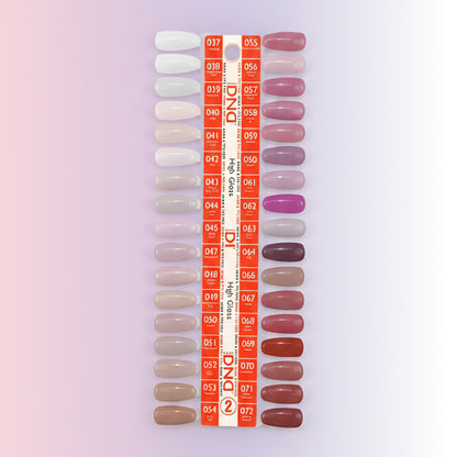 DND DUO HEMA & TPO FREE HIGH GLOSS - 36 COLORS TRAY NO.2